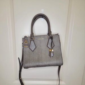 Michael Kors Reptile Locking Shoulder  Bag